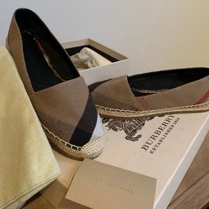Burberry Hodgeson Check Espadrilles